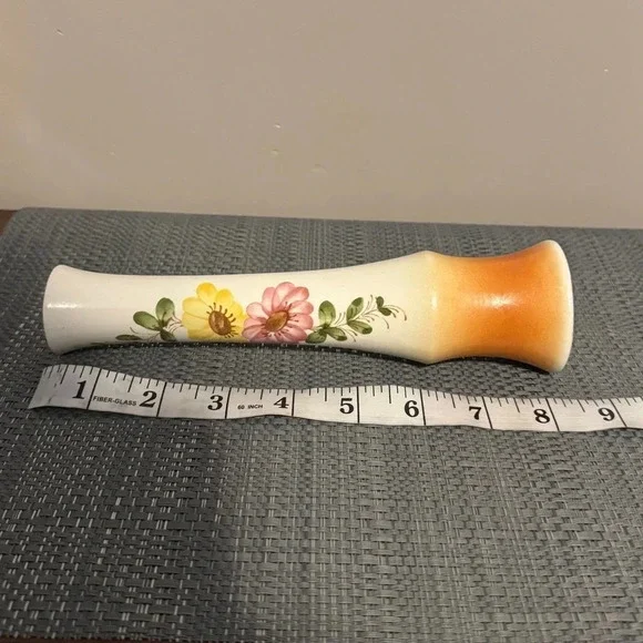 Vintage Sado Internacional Portugal Pottery FTD Floral Flower 8 1/8” Bud Vase - Picture 3 of 5